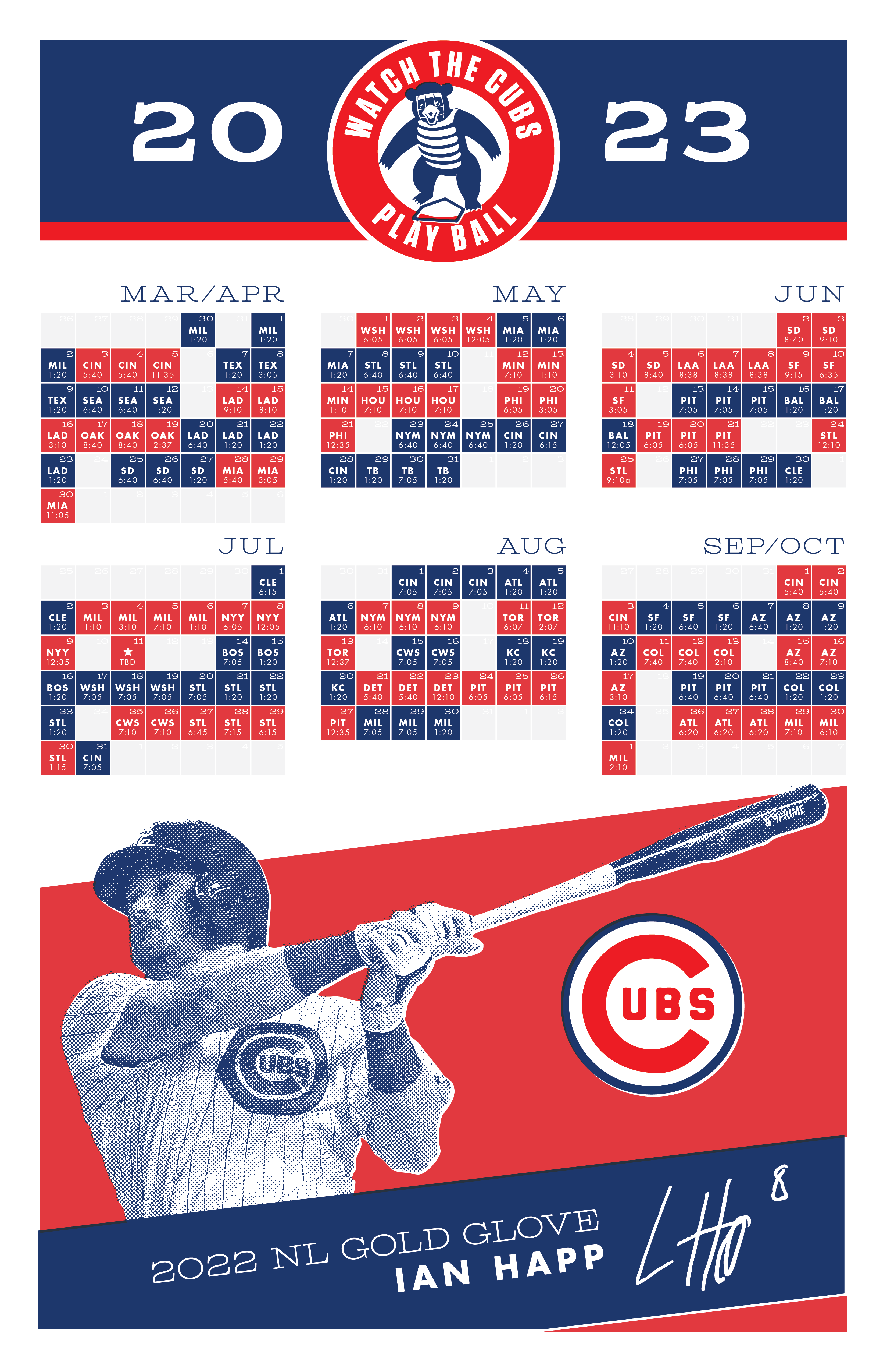 Chicago Cubs 2024 Printable Schedule - porte carte